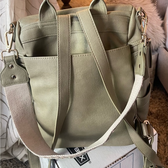 Elegant Brand new- Green Backpack with Spacious Interior - Picture 2 of 13
